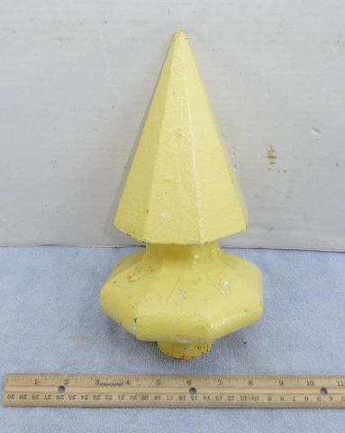 Antique Heavy Cast Iron Architectural Farm House Roof Finial !! Cover