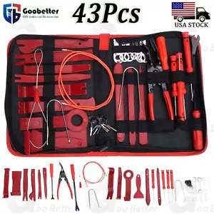 43Pcs Trim Removal Pry Tool Kits for Car Radio Panel Door Dash Clip Fasteners US - Picture 1 of 10