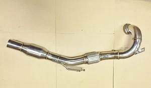 Downpipe VW Golf 7 GTI 70mm Edelstahl mit 200 Zellen Sportkat 2.0 TSI Rennkat - Bild 1 von 1