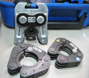 Geberit Mapress Pressschlingen D 42 D 54 mit Zwischenbacke ZB203A Entgr. Schabl - Picture 1 of 7