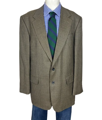 Chaqueta Abrigo Deportivo Oscar De La Renta LANA 2 Botones Beige Para Hombre 44L Bonita. Foto 1 de 4