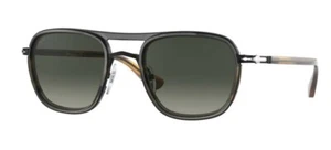 Persol 0PO 2484S 114671 Black Stiped Brown/Grey Gradient Unisex Sunglasses - Picture 1 of 7