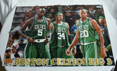 BOSTON CELTICS BIG3 Appendix poster of Japan Sports Planning Publishing Company Cover
