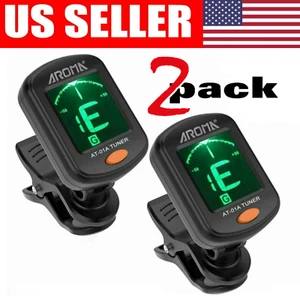 LCD Clip On Chromatic Acoustic Electric Guitar Bass Ukulele Banjo Violin Tuner - Picture 1 of 13