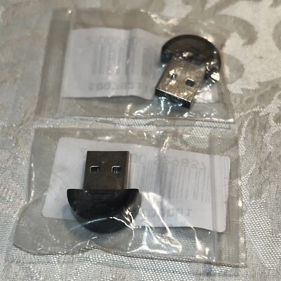 (2) USB Bluetooth Dongle Adapter V2.0 Wireless For PC Computer Speaker Mouse - Image 1 of 3
