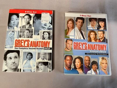 Greys Anatomy Seasons 2-3 DVD Box Set Expanded  Edition - Image 1 of 2
