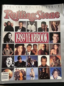 ROLLING STONE 1989 YEARBOOK DOUBLE ISSUE ROCKNROLL VISION STREET WEAR ACTORS 80s - Imagen 1 de 7