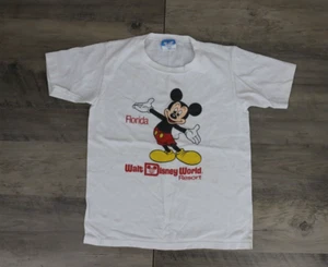 VINTAGE Disney Kids Youth Size Large Crew Neck T-Shirt Mickey Florida Resort - Picture 1 of 5