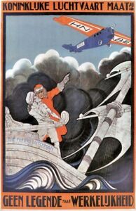 Vintage KLM Flying Dutchman -3- Travel Poster