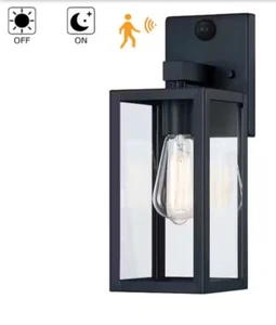 Martin 14.1” Motion Sensor Dusk To Dawn Outdoor Lantern Light Scone - Picture 1 of 5