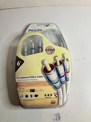 Cable Video Phillips Oro 24K Nuevo en Caja Conectar a TV o Receptor A/V Foto 1 de 4