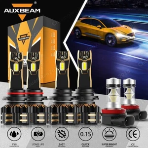 For Mitsubishi Outlander 2007-2013 CANBUS LED Headlight Hi/Lo+Fog Light White 6x - Picture 1 of 12