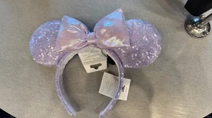Disney Parks Opal Color Minnie Mouse Ears Headband NEW - Picture 1 of 5