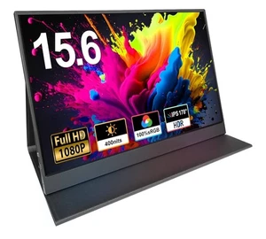Portable Monitor 15,6 Zoll Tragbarer Mobiler IPS Bildschirm FHD 1920x1080 - Picture 1 of 5