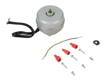 Двигатель конденсатора вентилятора холодильника Whirlpool 833697 от оригинального производителя SxS, хромированный и красный - Изображение 1 из 4