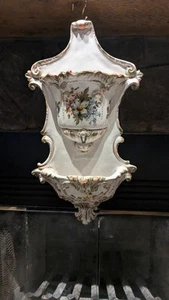 Vintage Capodimante Italienische Lavabo Pflanze Wasser Wandbrunnen 17" x 8" - Bild 1 von 9