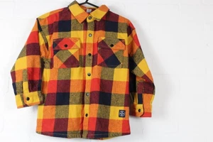 Tu Kids Checkered Flannel Shirt Boys 6 Years Long Sleeve Multicoloured Plaid - Picture 1 of 9