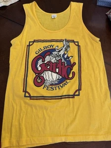 ¿Vintage años 60 70? Camiseta sin mangas Gilroy Garlic Festival M California Fest EE. UU. - Imagen 1 de 7