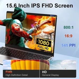 Ninkear N15 Air Laptop 15,6" IPS 1080P IPS Intel N95 3,4 GHz 16 GB RAM 512 GB - Afbeelding 1 van 6