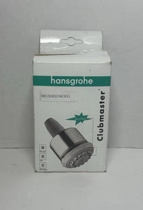Hansgrohe 28496821 Clubmaster 3-Spray 2,5 GPM 4" fester Duschkopf gebürstet Nicke - Bild 1 von 9