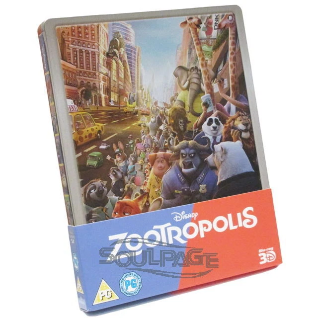 Zootropolis (3D) [Steelbook] (ohne dt.Ton) [Blu-ray] NEU / sealed - Bild 1 von 4