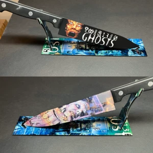 Cuchillo de cocina 13 Ghosts 2001 con soporte - Imagen 1 de 7