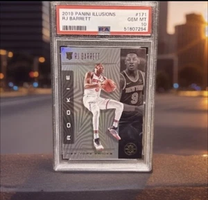 2019 PANINI ILLUSIONS #171 RJ BARRETT Rookie RC PSA 10 Gem Mint - Knicks Star! - Picture 1 of 2