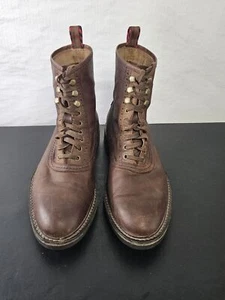 Herren Ralph Lauren Polo Braun Leder Norbeck Hohe Stiefel Größe 9,5D - Bild 1 von 21
