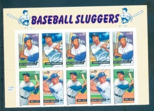 US 4080-4083 Baseball Sluggers, Top Imprint Block/10, Mint NH - Picture 1 of 1