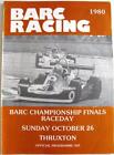 THRUXTON BARC Championship Racing 26th Oct 1980 Motor Racing Official Programme
