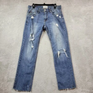 Aeropostale Jeans Herren 32x34 (passt 32X31) Bowery Slim Straight Distressed Grunge - Bild 1 von 11