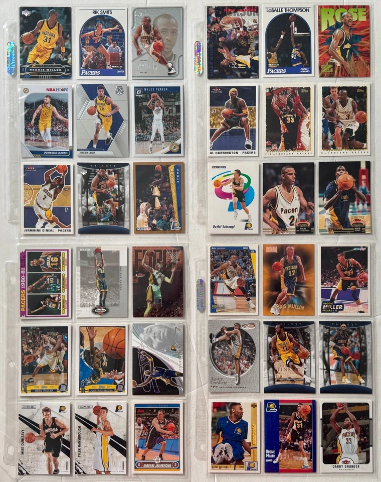 Indiana Pacers Basketball Trading Cards Lot of 36 Rookies All-Stars HOFers Base - Image 1 of 4