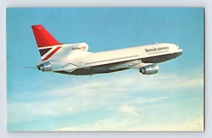 Postal avión British Airways Lockheed L-1011-500 Tristar años 70 sin publicar - Imagen 1 de 2