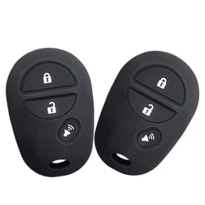 3 Buttons Key Fob Cover Case Holder Fit for Toyota Sequoia RAV4 Tacoma Tundra - Picture 1 of 6