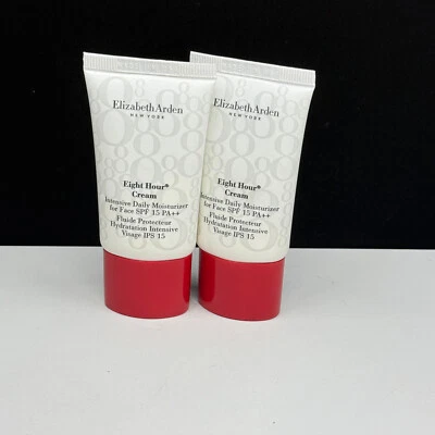 Crema hidratante facial ELIZABETH ARDEN ocho horas FPS 15+++ 0,5 oz (LOTE DE 2) Foto 1 de 4