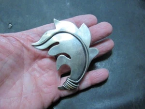 Mid Century Frank Rebajes Modernist Sterling Anstecknadel Brosche - Bild 1 von 7