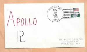 APOLLO 12 MONDLANDUNG NOV 19,1969 APOLLO PA WELTRAUMABDECKUNG NASA - Bild 1 von 1