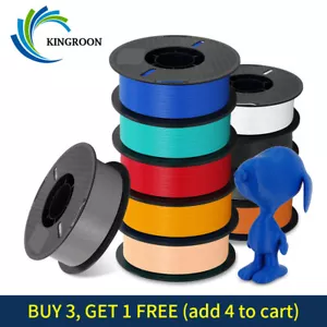 【KAUFEN SIE 3 ERHALTEN SIE 1 gratis】Kingroon PLA PETG 3D Drucker Filament 1,75 mm 1KG Konvolut Spule - Bild 1 von 19
