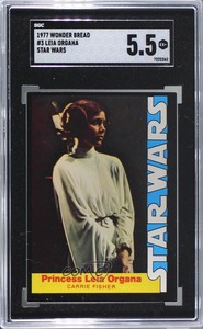 1977 Star Wars Food Issue Princess Leia Organa Carrie Fisher #3 SGC 70 b3p