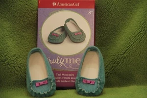 American Girl "Teal Moccasins" - KOMPLETT - NEU - Bild 1 von 3
