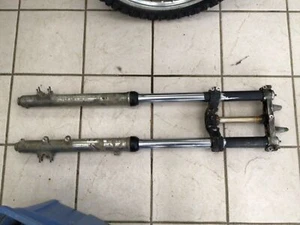 1987 Kawasaki KX125 43 mm Front Fork Set Left Right Forks 44001-1643 KX 125 87 - Picture 1 of 11