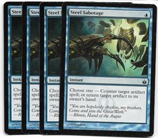 Magic MTG - Steel Sabotage x4 - Mirrodin Besieged - LP-MP