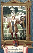 ALENÇON GARDENS - The KING of NAVARRE finding the DAISY - Chromolithography