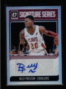 BILLY PRESTON 2018/19 DONRUSS OPTIC SIGNATURE SERIES SILVER PRIZM AUTO AX8431