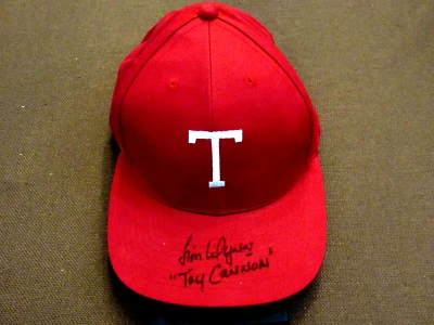 JIMMY WYNN TOY CANNON RANGERS COLT 45 SIGNED AUTO VINTAGE CAP HAT JSA BEAUTY - Image 1 of 3