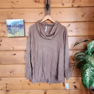 Suéter Pullover Top Marrón Moca Acanalado Talla L Colección NY NUEVO CON ETIQUETAS - Imagen 1 de 12