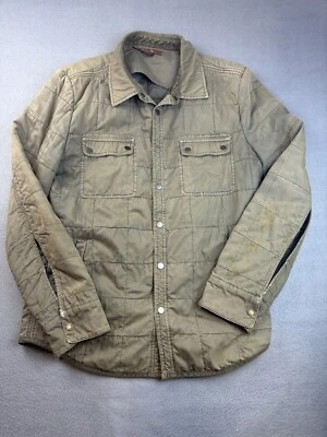 Chaqueta camisa acolchada verde para hombre talla mediana 7 for All Mankind Foto 1 de 4