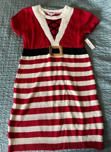 No Boundaries Ugly Christmas Sweater Dress Size XL Sequin Buckle Red White - Picture 1 of 8