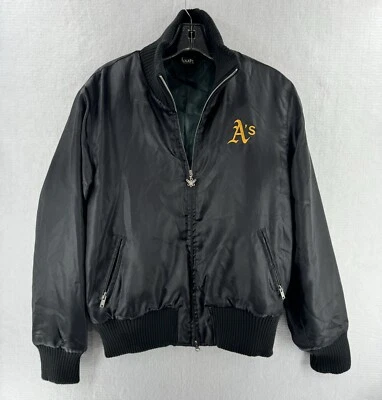 Oakland Athletics Womens size Large Touch Embroidered Full Zip Satin Jacket - Image 1 of 4