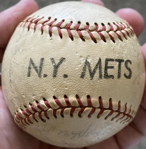 1970 New York Mets Team signierter 28 Ball Baseball TOM SEAVER Gil Hodges YOGI BERRA - Bild 1 von 12
